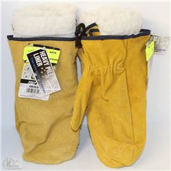 2 PAIRS OF WINTER MITTENS SIZE ONE SIZE FITS ALL