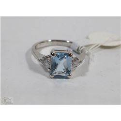 925 STERLING SILVER RING SIZE 7 CUBIC STONE