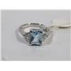 Image 1 : 925 STERLING SILVER RING SIZE 7 CUBIC STONE