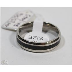 STAINLESS STEEL MAN'S RING SIZE 10