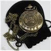 Image 1 : BRONZE POCKET WATCH FARMER FACE WITH CHAIN