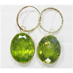 #6-14KT YELLOW GOLD PERIDOT EARRINGS
