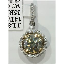 #12-14KT W&Y GOLD DIAMONDS PENDANT