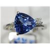 Image 1 : #23-14KT WHITE GOLD TANZANITE & DIAMOND RING