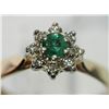 Image 1 : #32-14KT YELLOW&WHITE GOLD EMERALD&DIAMOND RING