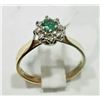 Image 2 : #32-14KT YELLOW&WHITE GOLD EMERALD&DIAMOND RING