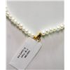 Image 2 : #34-14KT YELLOW GOLDPEARL & ROSE QUARTZ NECKLACE