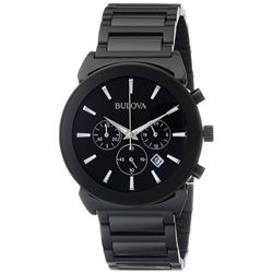 #35-BULOVA ST STEEL CHRONOGRAPH MENS WATCH