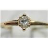 Image 1 : #36-10KT YELLOW GOLD SOLITAIRE DIAMOND RING