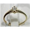 Image 2 : #36-10KT YELLOW GOLD SOLITAIRE DIAMOND RING