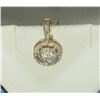 Image 2 : #47-14KT YELLOW & WHITE GOLD DIAMOND PENDANT