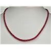 Image 1 : #49-14KT YELLOW GOLD RUBY NECKLACE