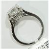 Image 3 : #50-14KT WHITE GOLD DIAMOND RING SIZE 6.5-