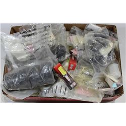 LOT OF ASSORTED PARTS INCL CHAMPION SPARK PLUGS,