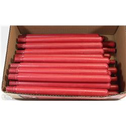BOX OF ASSORTED WOODEN PLUNGER HANDLES