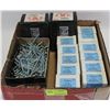 Image 1 : BOX W/ 8X2-1/2 WOOD SCREWS, 6X1-1/4 STEEL FLAT