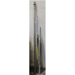 LOT OF THREADED BAR, AND ASSORTED STEEL SHANKS