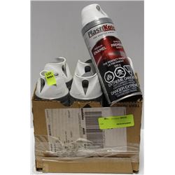 LOT OF 6 PLASTIKOTE PREMIUM ENAMEL SPRAY "THE