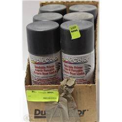 LOT OF 6 DUPLI-COLOR SANDABLE PRIMER GREY HOT ROD