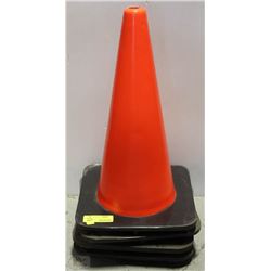 LOT OF 4 SAFETY CONES