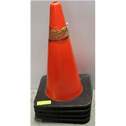 LOT OF 4 SAFETY CONES