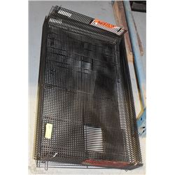 LOT OF METAL SHELVES