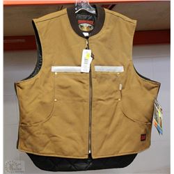 TOUGH DUCK QUILT LINED VEST SIZE 2XL