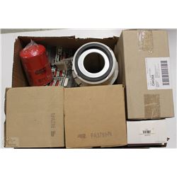 BOX WITH ASSORTED FILTERS, MOUNTING SPRINGS & MORE