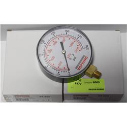 LOT OF 2 TOPRING GAUGE 4"-1/4 LM 0-200