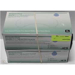 LOT OF 2 KIMBERLY CLARK SAFESKIN POWDER FREE LATEX