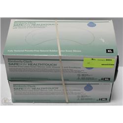 LOT OF 2 KIMBERLY CLARK SAFESKIN POWDER FREE LATEX