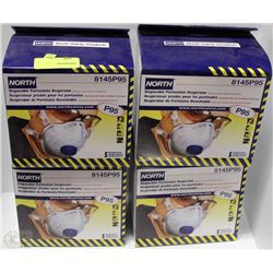 LOT OF 4 NORTH DISPOSABLE PARTICULATE RESPIRATORS