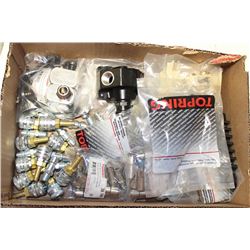 LOT OF ASSORTED STEM REDUCER TUBES, DUST PLUG FOR