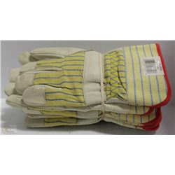 LOT OF 3 PAIRS OF WORK GLOVES