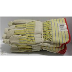 LOT OF 3 PAIRS OF WORK GLOVES