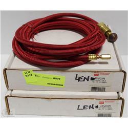 LOT OF 2 WELDING NOZZLE 12.5 RUBBER POWER CABLE