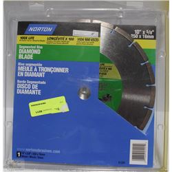 NORTON 10"X5/8" SEGMENTED DIAMOND BLADE