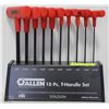 Image 1 : ALLEN 10PC T-HANDLE HEX KEY SET