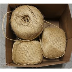 BOX WITH ROLLS OF TWINE