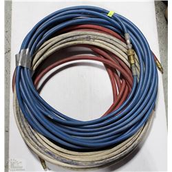 LARGE LOT OF ASSORTED AIR HOSES