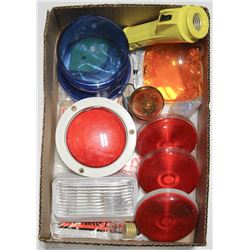 BOX OF ASSORTED LIGHTS/BEACONS