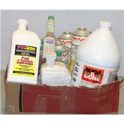 BOX WITH FUEL&SYSTEM CONDITIONER, SPRAYABLE SEAM