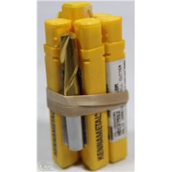 LOT OF 5 KENNAMETAL HEC375S2 SOLID CARBIDE ENDMILL