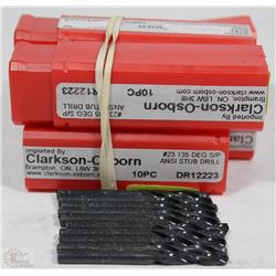 LOT OF 4 #23 DR12223 DRILL BITS