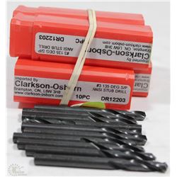 LOT OF 4 #3 DR12203 DRILL BITS