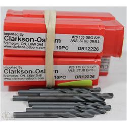 LOT OF 4 #26 DR12226 DRILL BITS