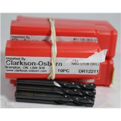 LOT OF 4 #11 DR12211 DRILL BITS