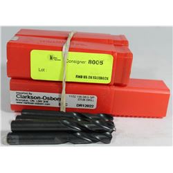 LOT OF FOUR 11/32 DR12022 DRILL BITS