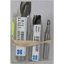 LOT OF 3 ASST DRILL BITS