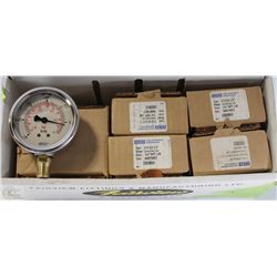 LOT OF 6 WIKAI VACUUM PRESSURE GAUGES